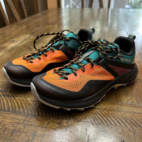Merrell MQM 3 Trail Running Shoe, Size Women's 7.5, Color Teal/Orange - Picture 9 of 10